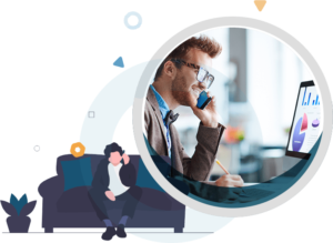 Person dialing a number on the phone