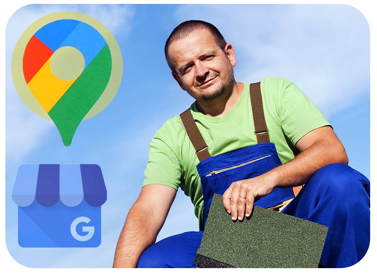 Roofing Contractor with Google Business Profile Icons Roofing Contractor with Google Business Profile Icons