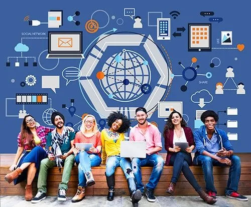 a group of digital marketing people