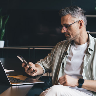 Person browsing on their mobile device