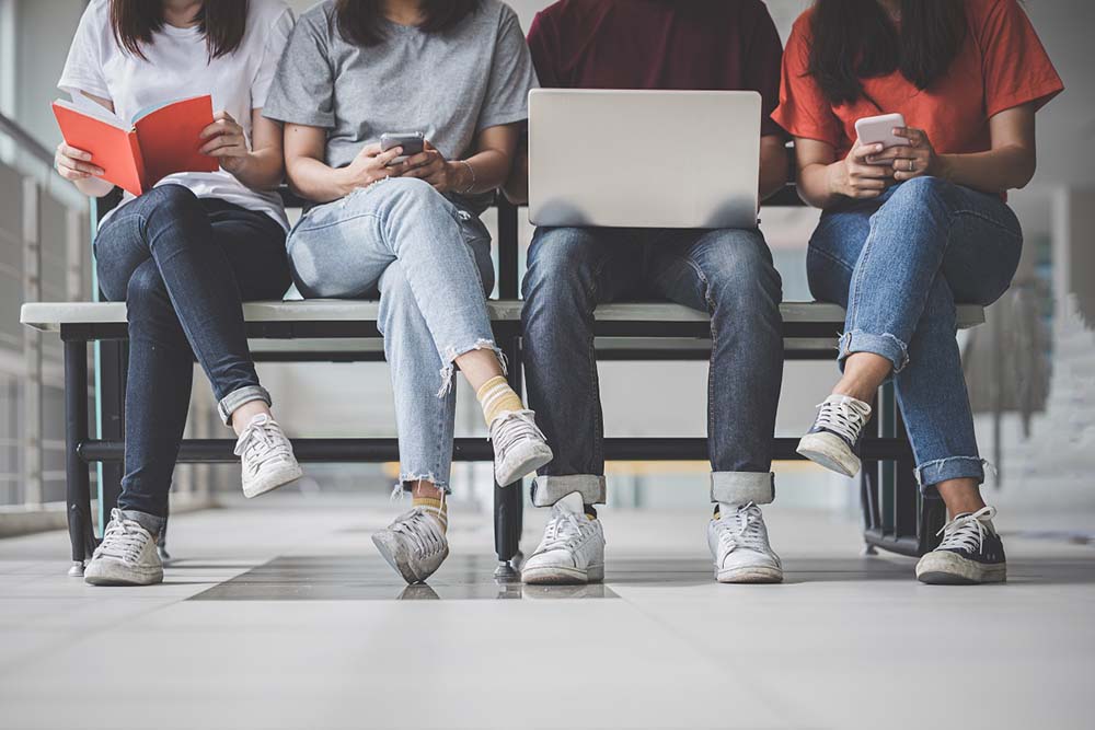 people browsing on their mobile devices and their computers