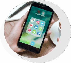 various social media platform logos