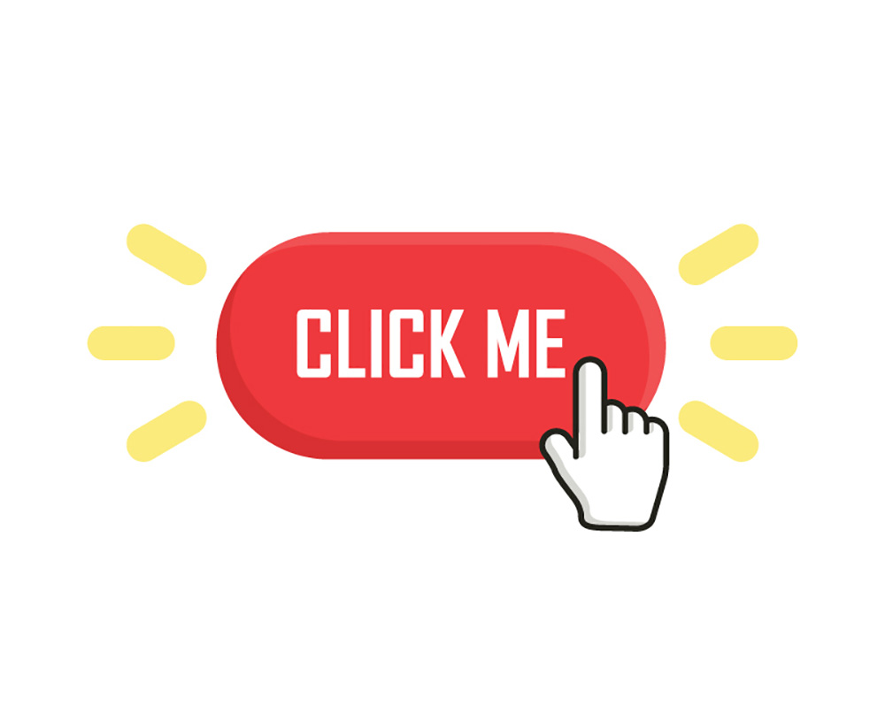 cursor hovering on a “click me” text cursor hovering on a “click me” text